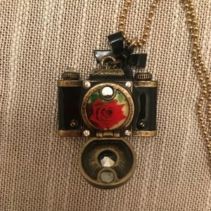 Betsey Johnson Camera Necklace
